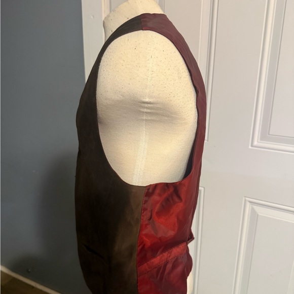 Banana Republic Genuine Leather Vest Large - Picture 4 of 7